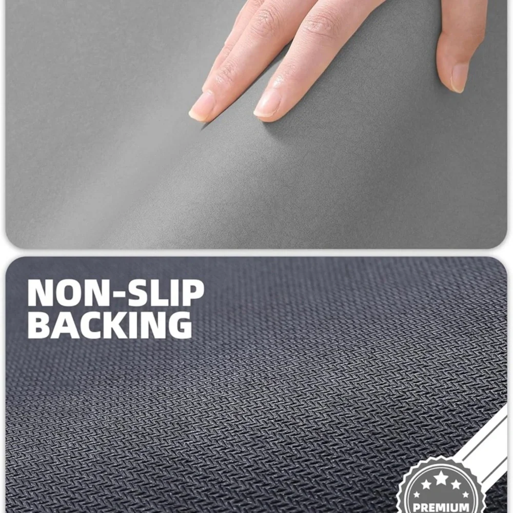 Modern Gray Bath Mat, Color & Geometry, 2 pc, super absorbing